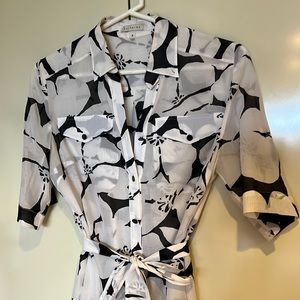 Saltaire silk and cotton dress